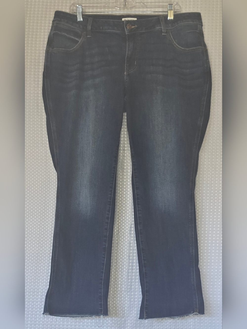 Curvy High Rise Crop Jeans 16W | Waist Gap Fix Denim Chic Night Out Style - Picture 4 of 12